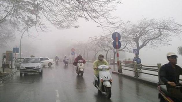 Thủ đô Hà Nội mưa rét trong ngày đầu tuần
