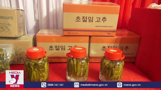 Hòa Bình xuất khẩu ớt muối chua sang Hàn Quốc