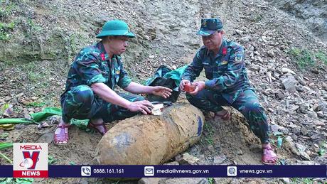 Hủy nổ thành công quả bom nặng 340kg tại Nghệ An