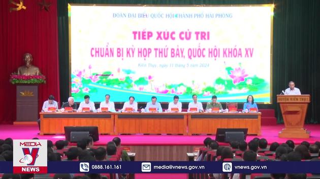Đoàn ĐBQH thành phố Hải Phòng tiếp xúc cử tri huyện Kiến Thụy